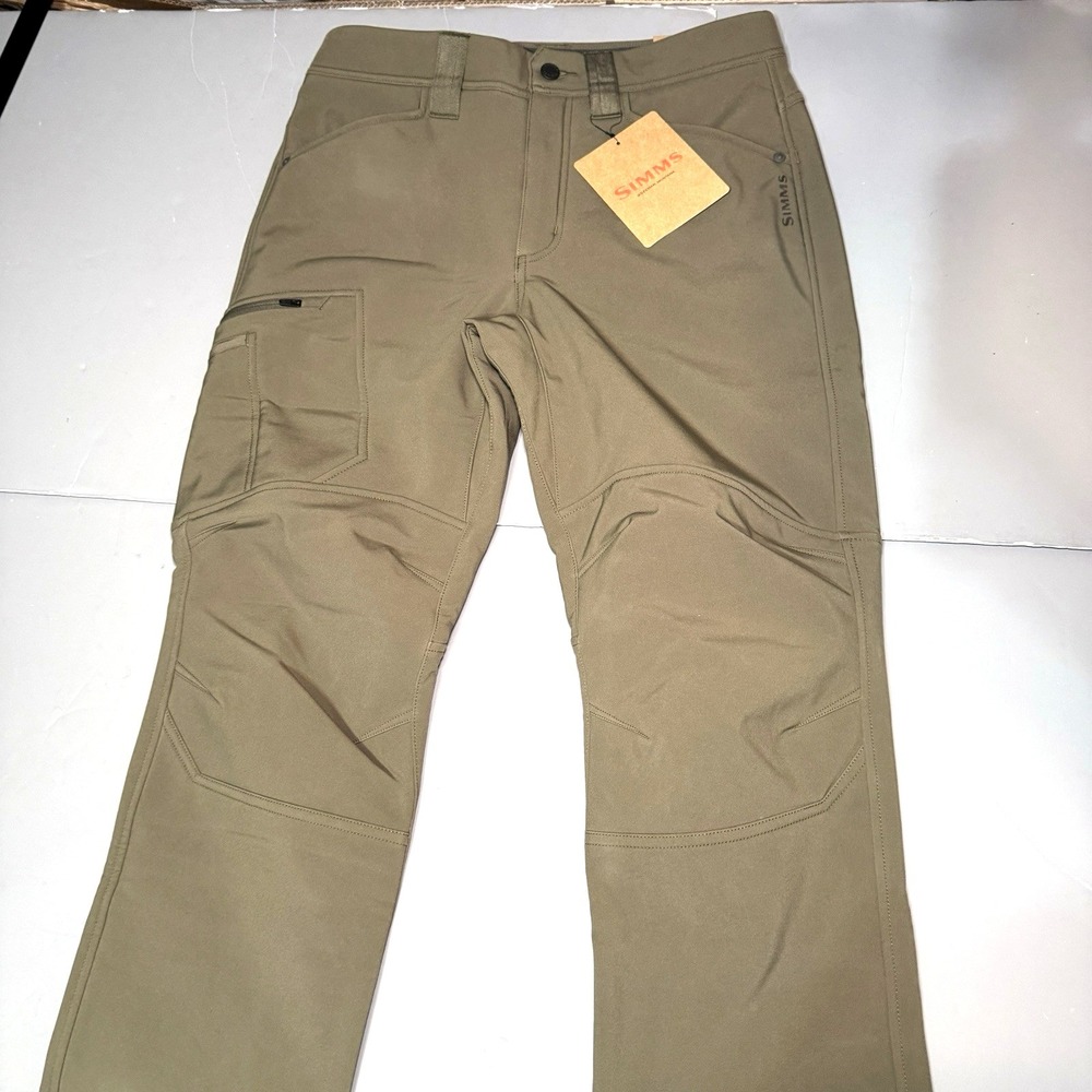 Simms Pants Rogue Softshell Performance 32 32 31.5 Dark Stone Green Hiking Fish